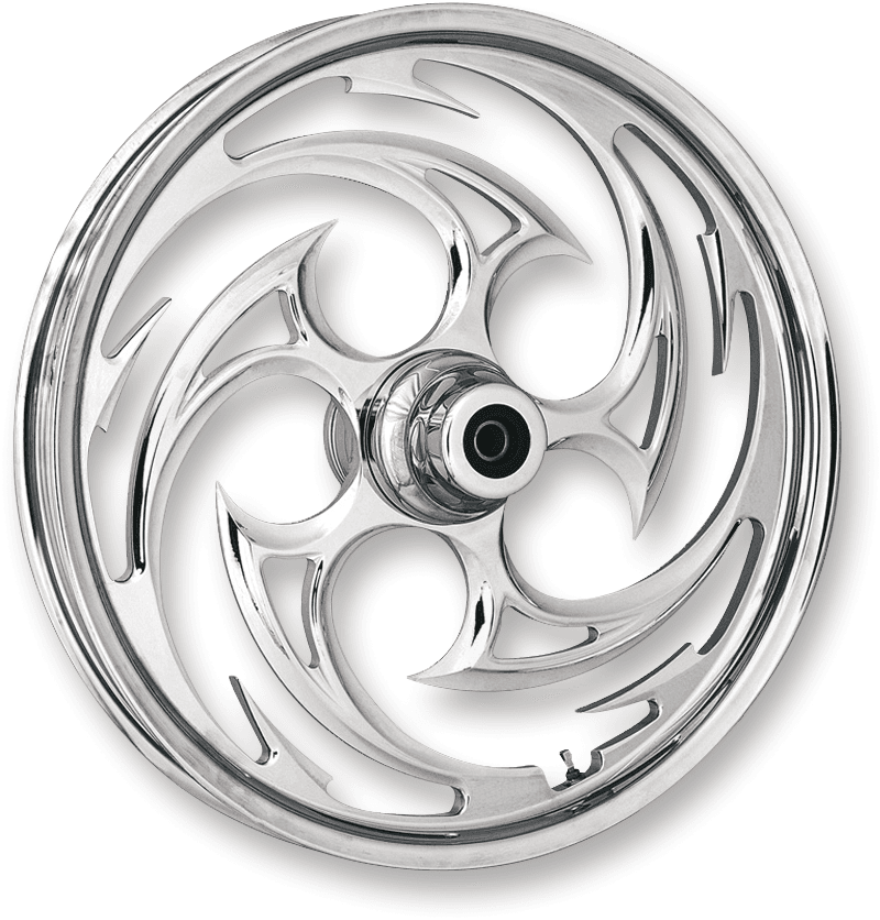 RC COMPONENTS 0201-0961 Wheel - Savage - Front - Dual Disc/without ABS - Chrome - 21x3.5 - '08-'13 FLT