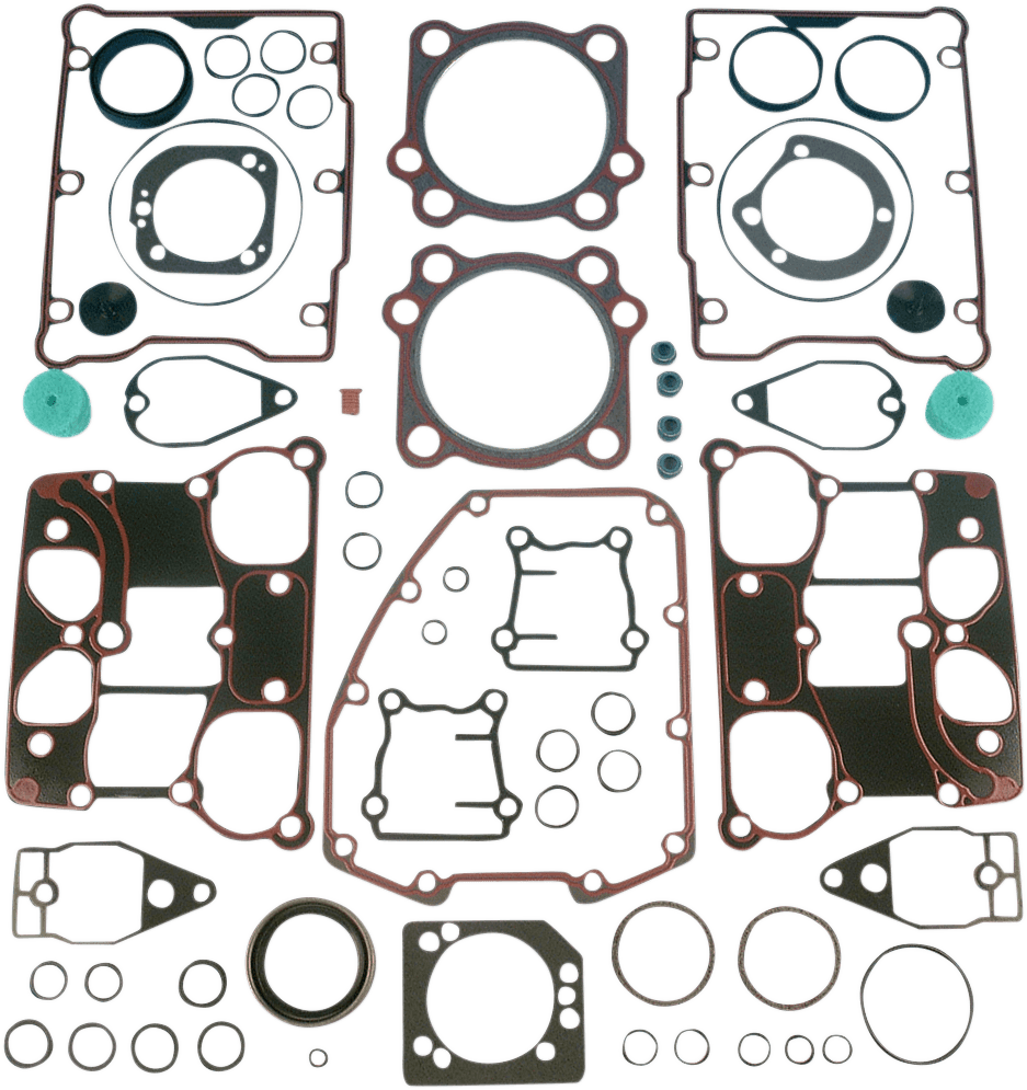 JAMES GASKET 2011-2098 Motor Gasket Kit - .036" Metal Head Gaskets with Silicone Rocker Gaskets - 88" - '99-'04 Twin Cam