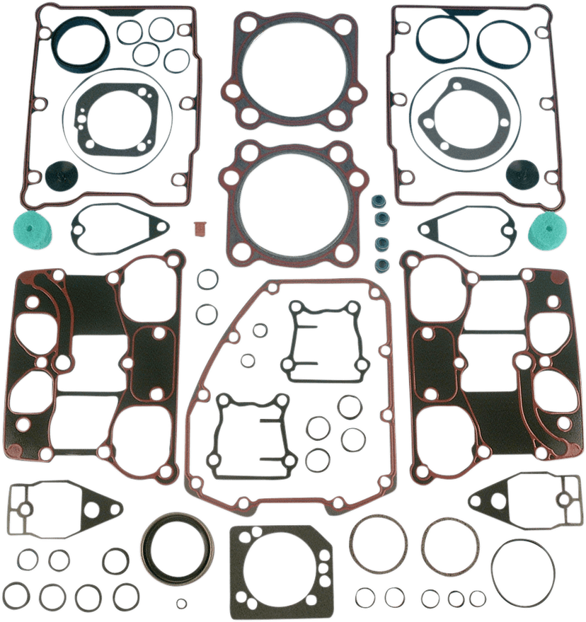JAMES GASKET 2011-2098 Motor Gasket Kit - .036" Metal Head Gaskets with Silicone Rocker Gaskets - 88" - '99-'04 Twin Cam