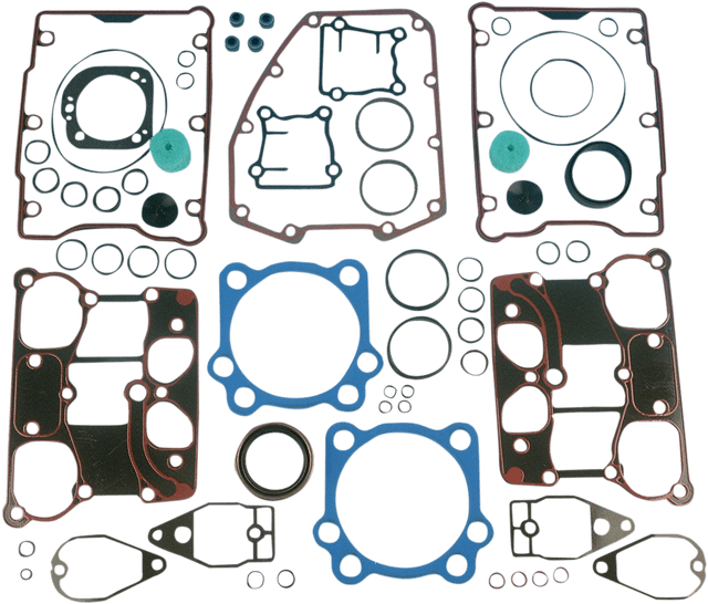 JAMES GASKET 2011-2099 Motor Gasket Kit - Metal Head Gaskets with Silicone Rocker Gaskets - 95"/103" - '99-'04 Twin Cam