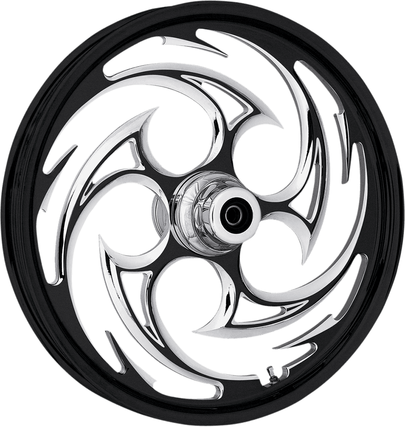 RC COMPONENTS 0201-1249 Wheel - Savage Eclipse - Front - Single Disc/with ABS - Black Eclipse - 21x2.15 - '07-'10 FXST