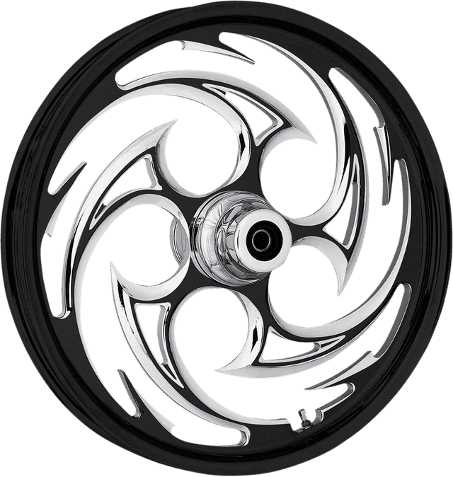 RC COMPONENTS 0201-1473 Wheel - Savage Eclipse - Front - Dual Disc/without ABS - Black Eclipse - 23x3.75 - '08-'23 FLT