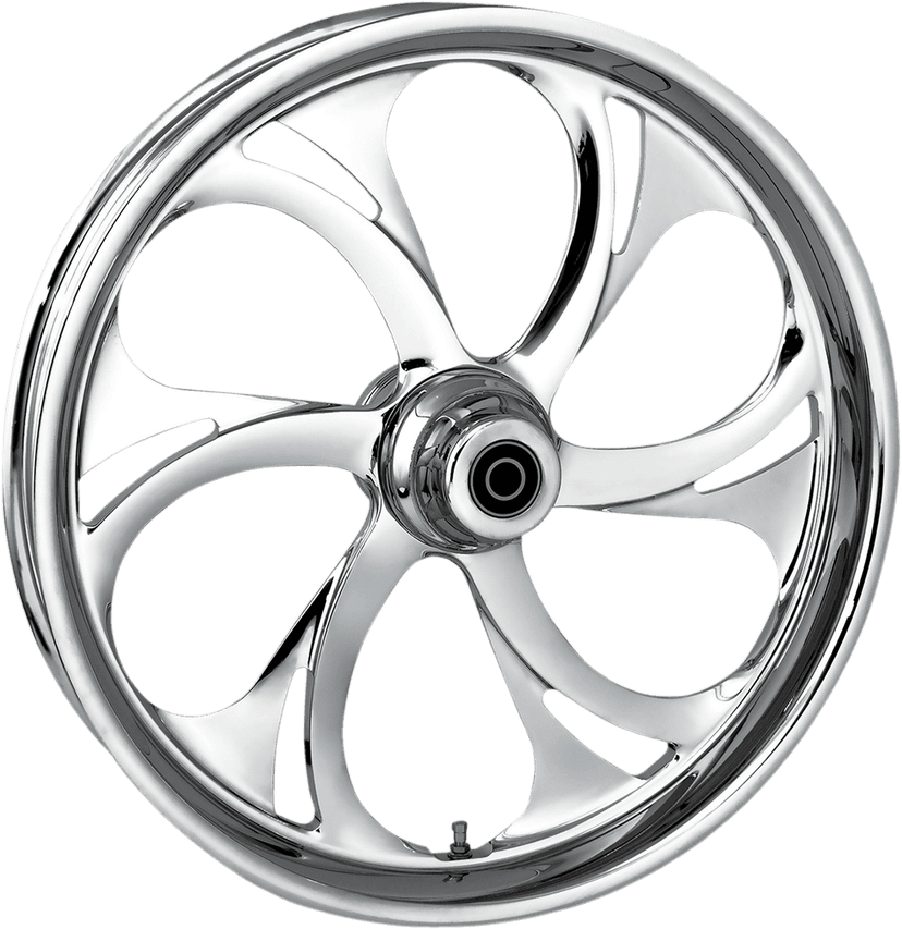 RC COMPONENTS 0201-1766 Wheel - Recoil - Front - Dual Disc/without ABS - Chrome - 21x3.5 - '08-'13 FLT