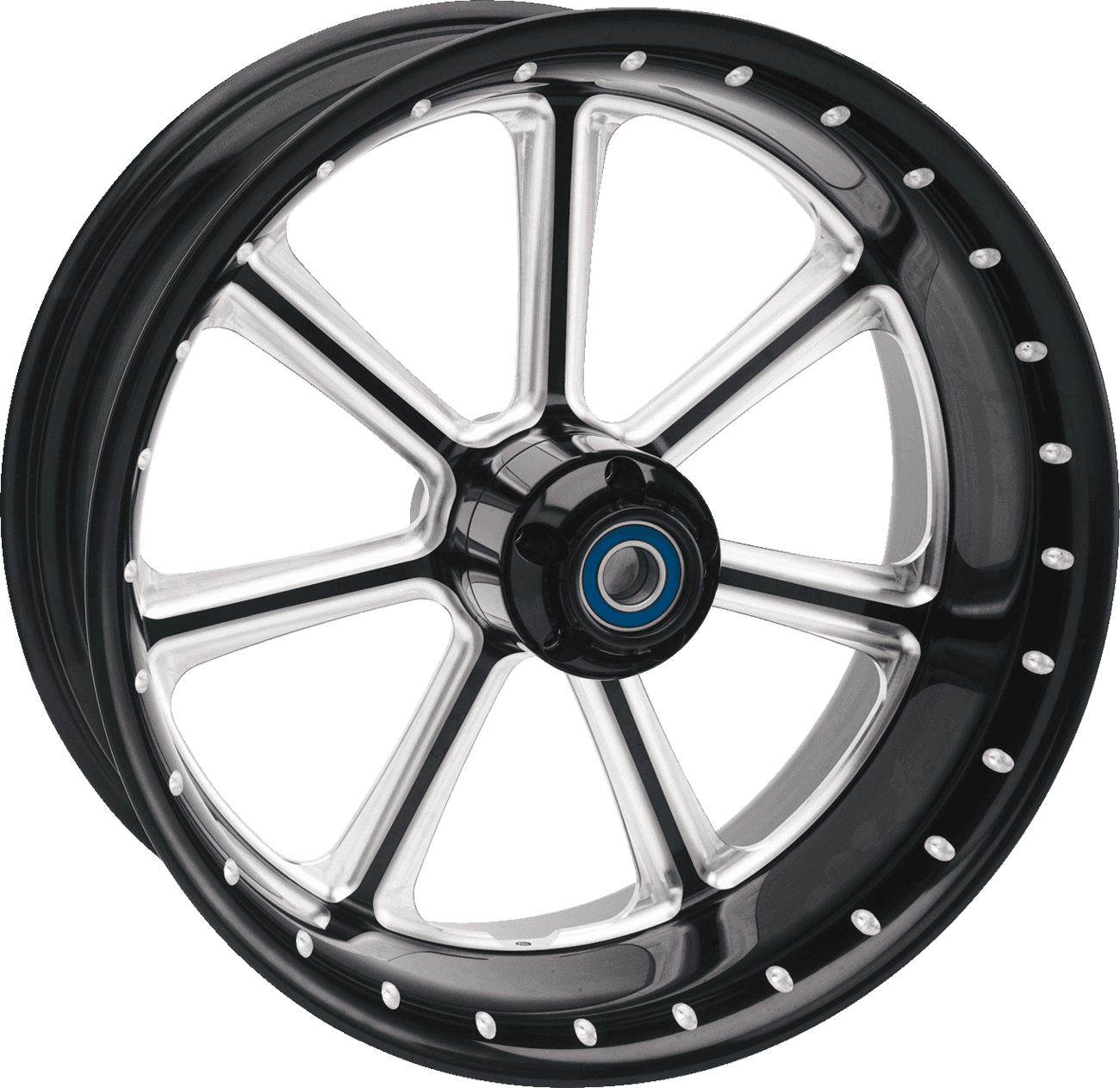 RSD 0201-1880 Wheel - Diesel - Front - Dual Disc/with ABS - Black/Contrast Cut™ - 21x3.5 - '08+ FLD