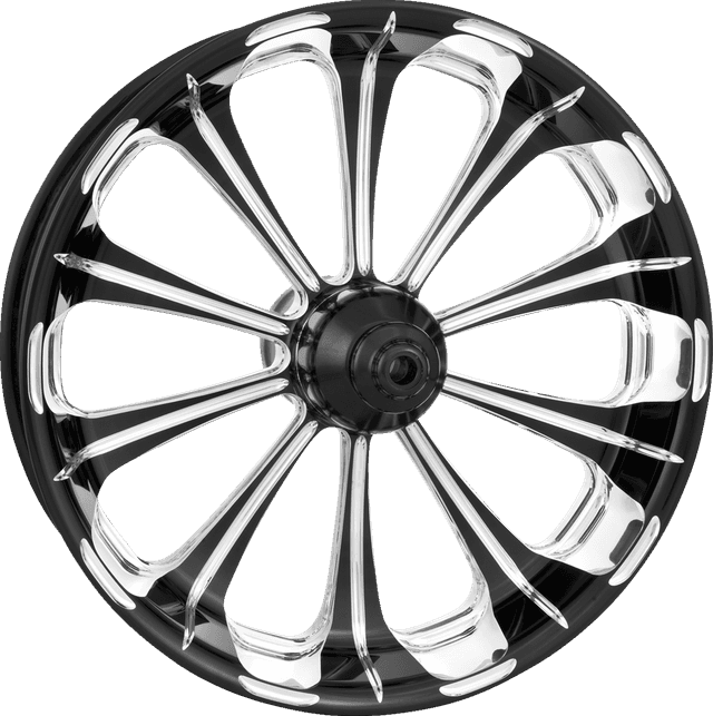 PERFORMANCE MACHINE (PM) 0201-1918 Wheel - Revolution - Front - Dual Disc/with ABS - Platinum Cut™ - 21x3.5 - '08+ FLD