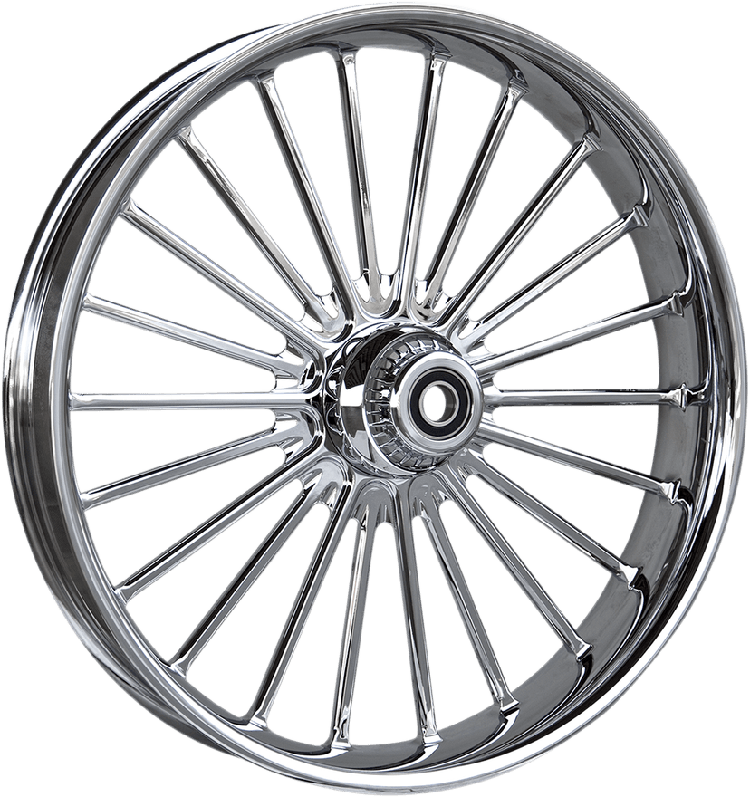 RC COMPONENTS 0201-2262 Wheel - Illusion - Front - Dual Disc/without ABS - Chrome - 21x3.5 — image 1 of 2