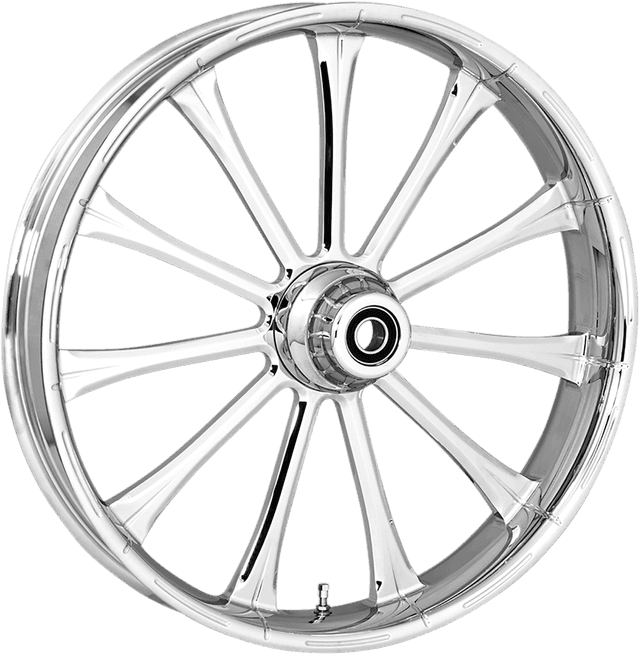 RC COMPONENTS 0201-2278 Wheel - Exile - Front - Dual Disc/without ABS - Chrome - 21x3.5 — image 1 of 2