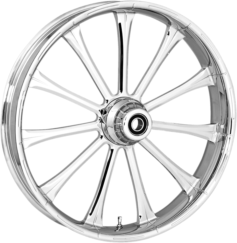 RC COMPONENTS 0201-2278 Wheel - Exile - Front - Dual Disc/without ABS - Chrome - 21x3.5 — image 1 of 2