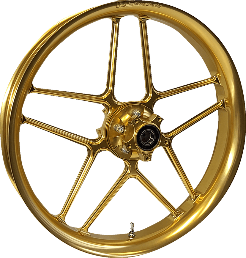 RC COMPONENTS 0201-2445 Wheel - Laguna - Front - Dual Disc/without ABS - Gold - 19x3 — image 1 of 2
