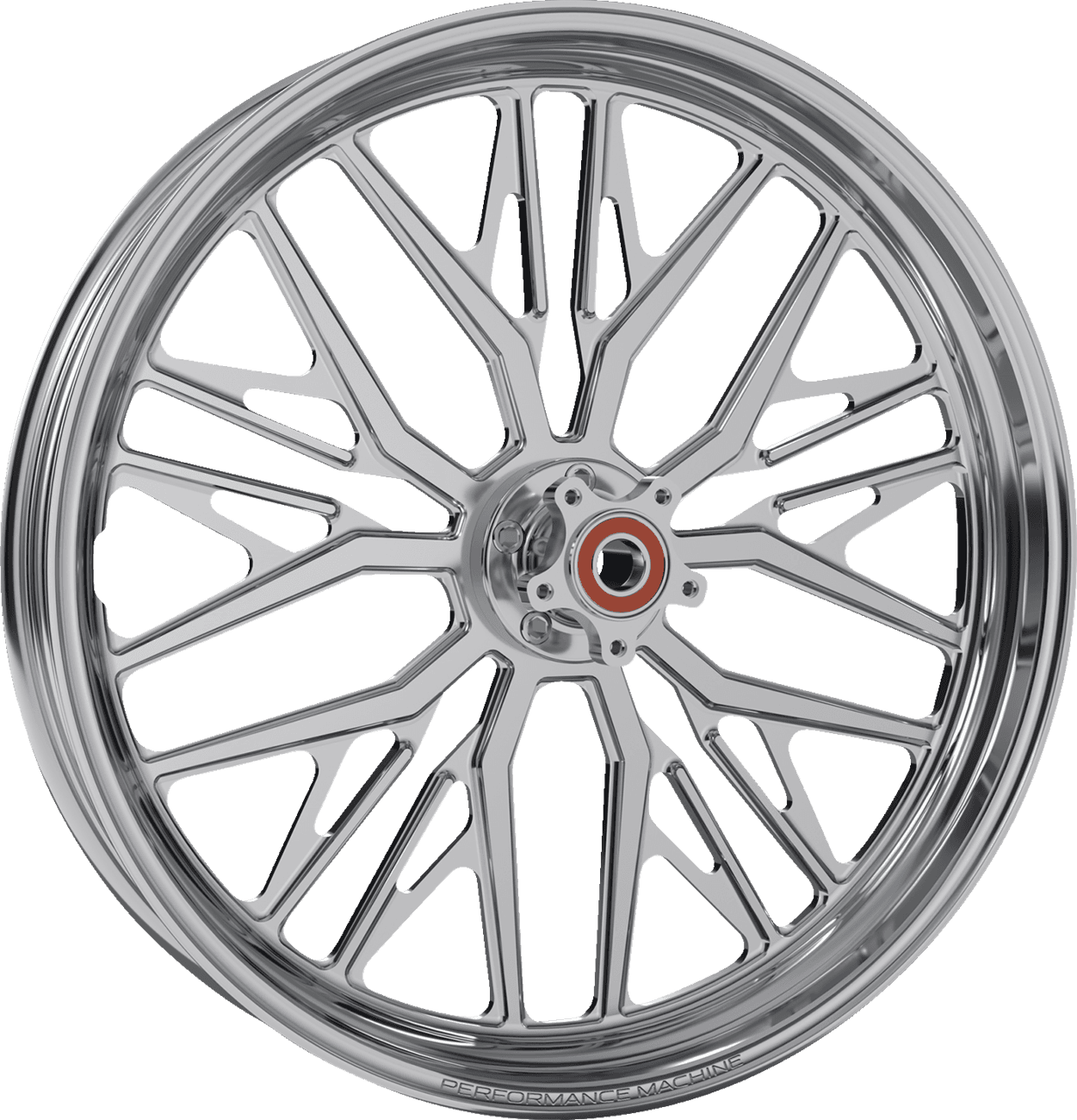 PERFORMANCE MACHINE (PM) 0201-2453 Wheel - Nivis - Front - Dual Disc/without ABS - Chrome - 21x3.5
