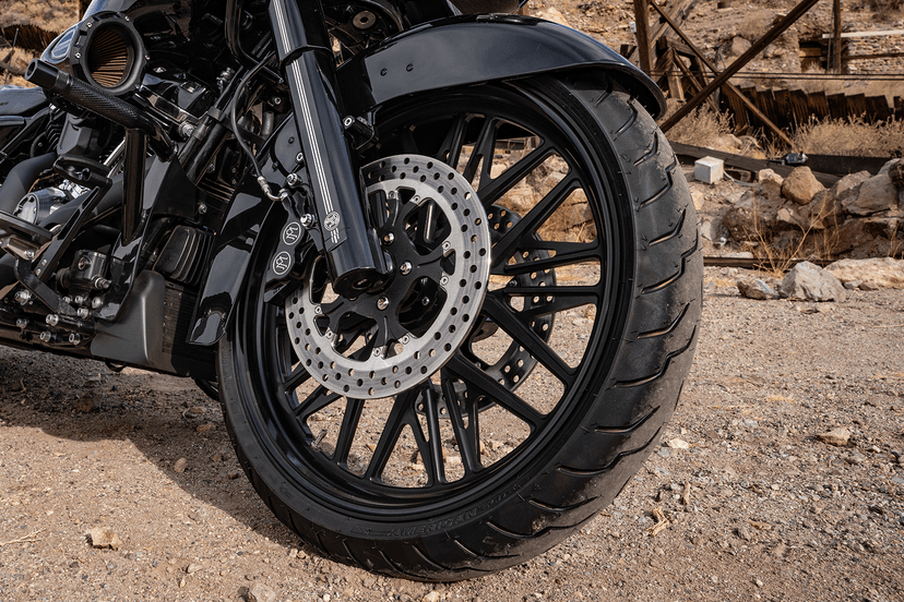 BARNETT 0201-2458 Wheel - Nivis - Front - Dual Disc/with ABS - Black Ops - 21x3.5 — image 2 of 3