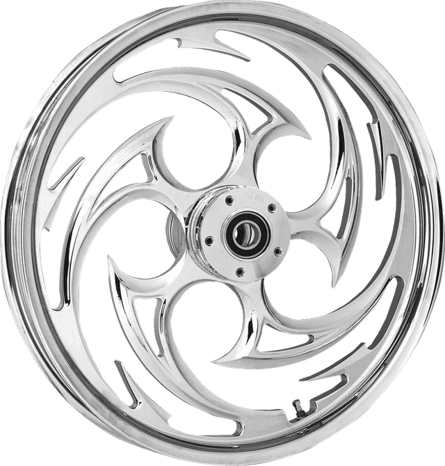 RC COMPONENTS 0201-2560 Wheel for Hub Mounted Rotor - Savage - Front - Chrome - 21x3.5 — image 1 of 2