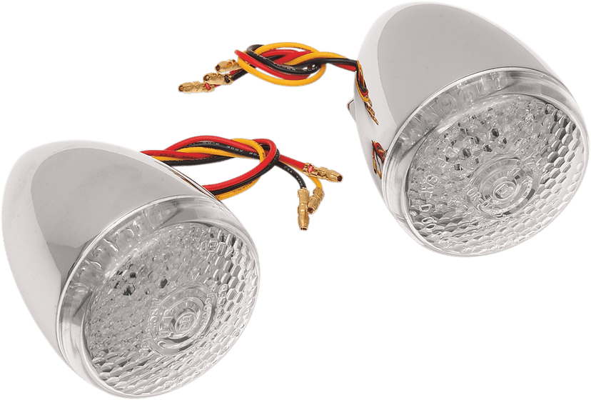 DRAG SPECIALTIES 2020-0276 Turn Signal Kit - Clear/Amber - Front