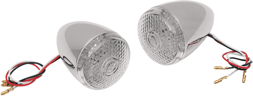 DRAG SPECIALTIES 2020-0278 Turn Signal Kit - Clear/Red - Rear