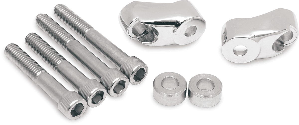 DRAG SPECIALTIES 2020-0347 Turn Signal Mount Kit - 39 mm/49 mm - Chrome