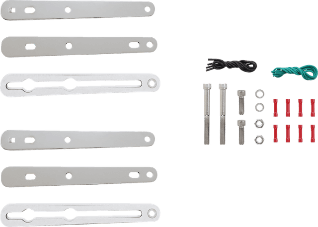 SADDLEMEN 2020-0349 Turn Signal Relocation Kit - Sportster - Chrome — image 1 of 2