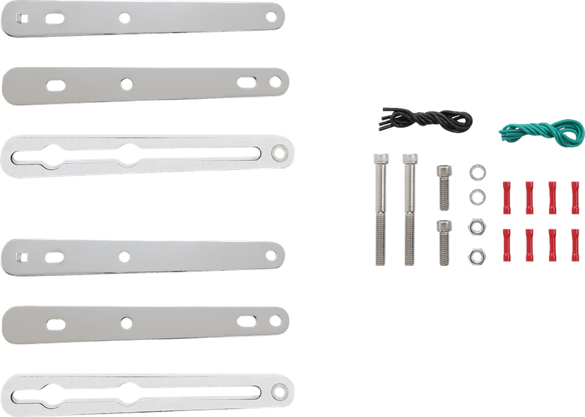 SADDLEMEN 2020-0349 Turn Signal Relocation Kit - Sportster - Chrome — image 1 of 2