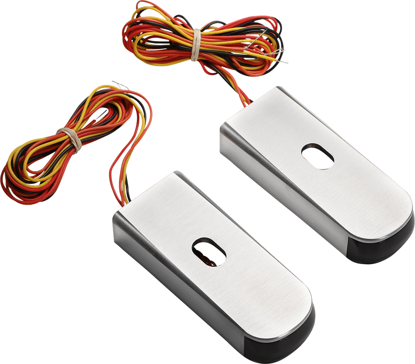 ALLOY ART 2020-0377 Strut Light - LED - Red/Raw '06-'17 FXD