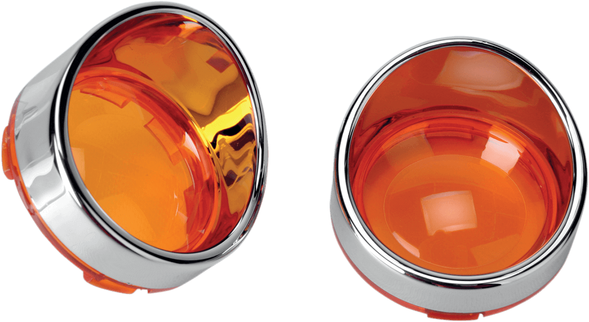 DRAG SPECIALTIES 2020-0397 Visor-Style Bezel/Lenses - Amber