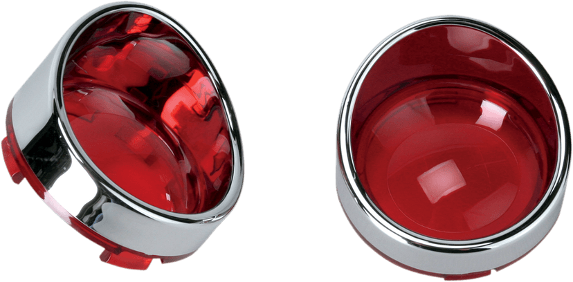 DRAG SPECIALTIES 2020-0398 Visor-Style Bezel/Lenses - Red