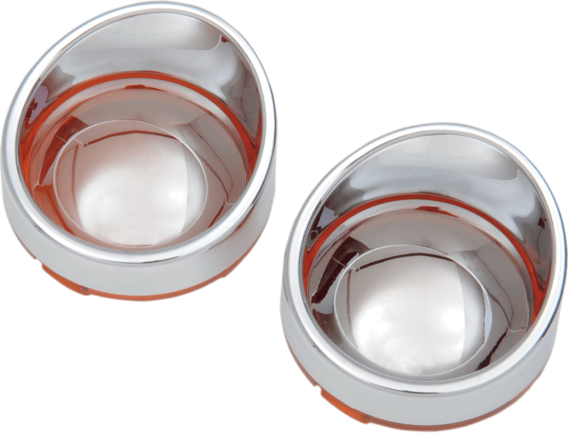DRAG SPECIALTIES 2020-0400 Visor-Style Bezel/Lenses - Amber/Mirror