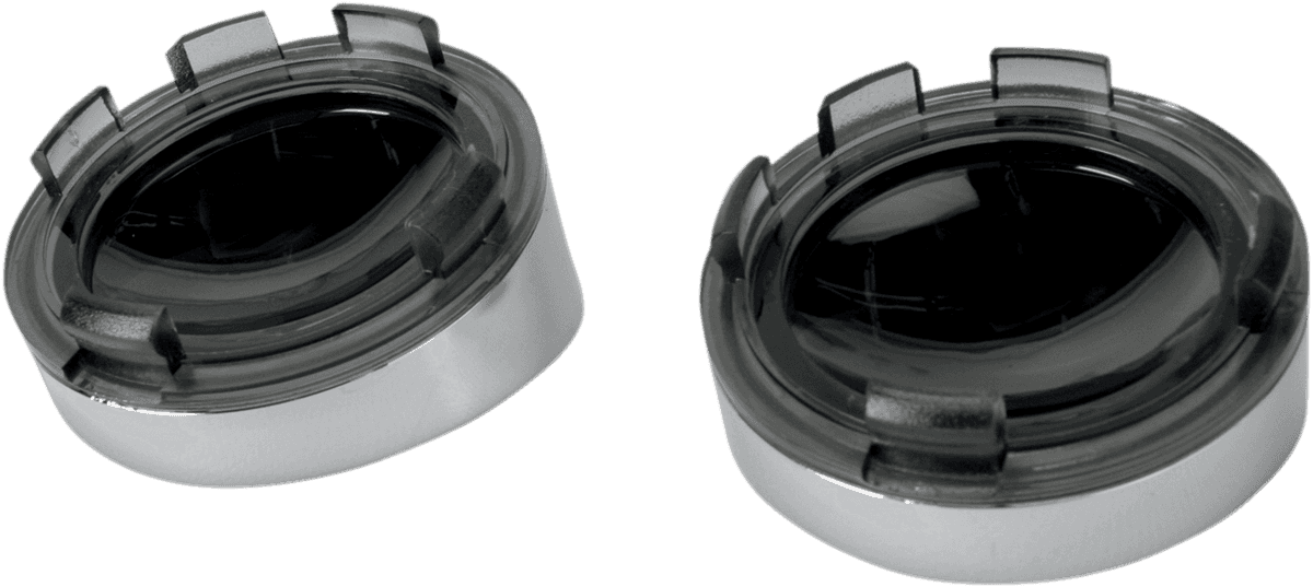DRAG SPECIALTIES 2020-0402 Visor-Style Bezel/Lenses - Smoke/Mirror