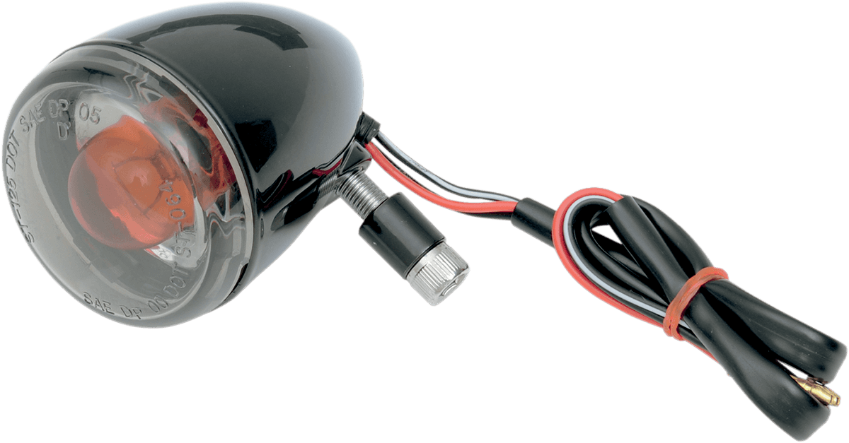 DRAG SPECIALTIES 2020-0474 Turn Signal - 1157 - Front - Gloss Black