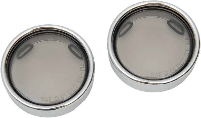 DRAG SPECIALTIES 2020-0547 Lens w/Trim Ring - Smoke