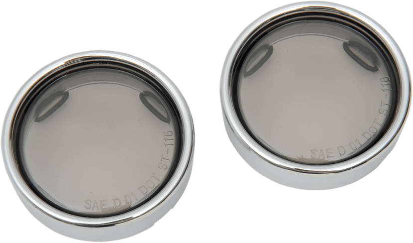 DRAG SPECIALTIES 2020-0547 Lens w/Trim Ring - Smoke