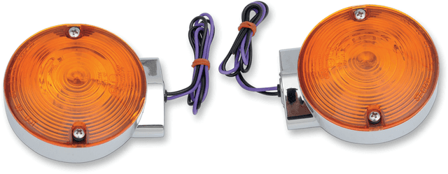 DRAG SPECIALTIES 2020-0592 Turn Signal Light Kit - Chrome - Rear FLT