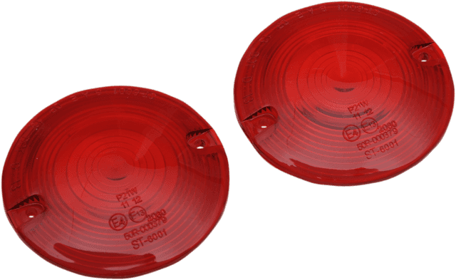 DRAG SPECIALTIES 2020-0639 Turn Signal Lens - Red - FL