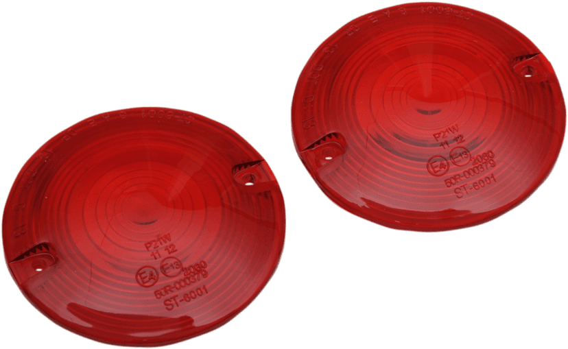 DRAG SPECIALTIES 2020-0639 Turn Signal Lens - Red - FL