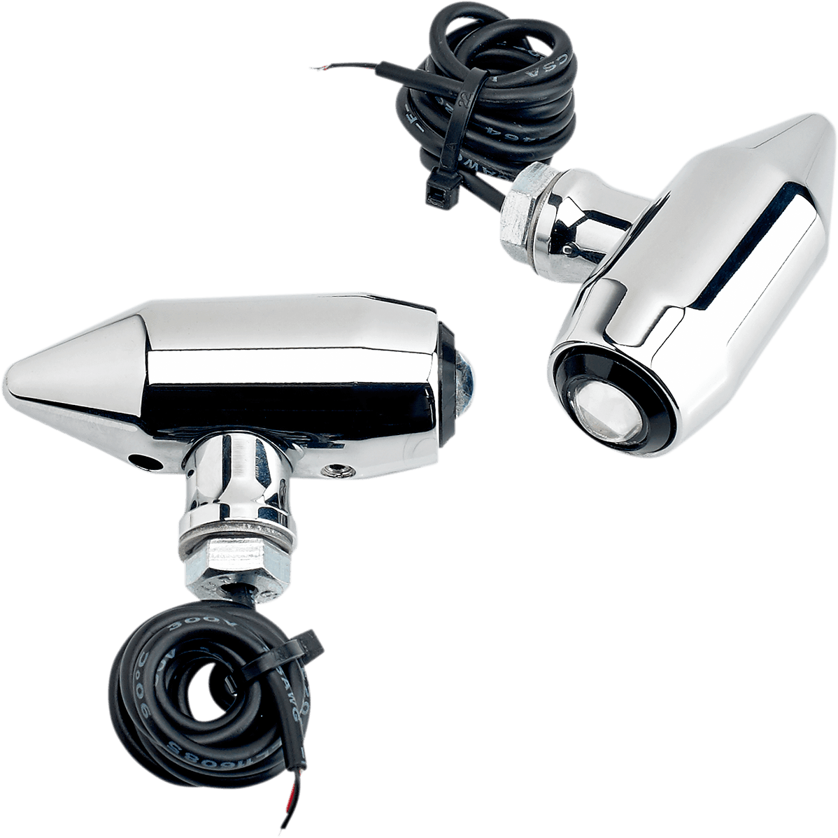 JOKER MACHINE 2020-0958 Vega Center Mount LED Lights - Chrome/Red