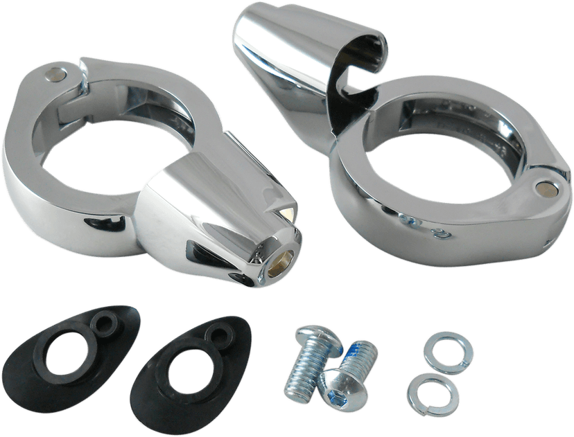 DRAG SPECIALTIES 2020-1271 Turn Signal Mount - 49 mm - Chrome