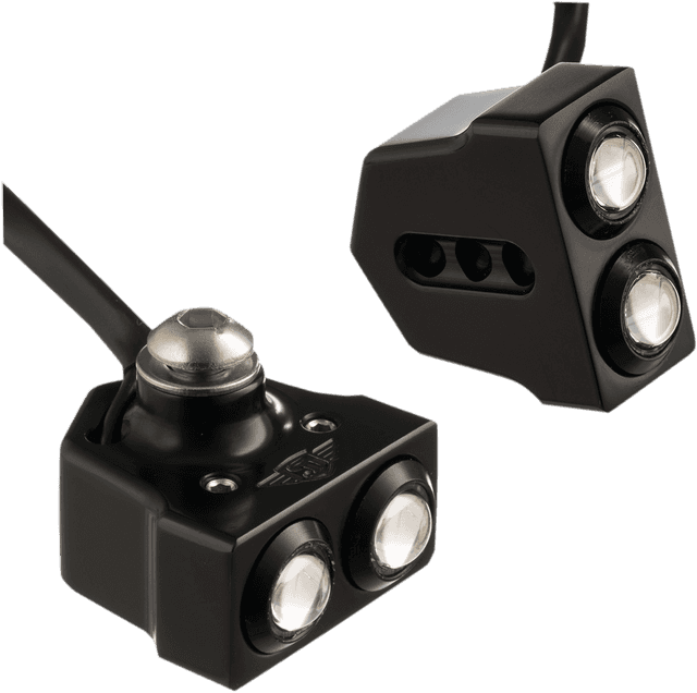 JOKER MACHINE 2020-1295 LED Side Mount Turn Signal - Black/Amber