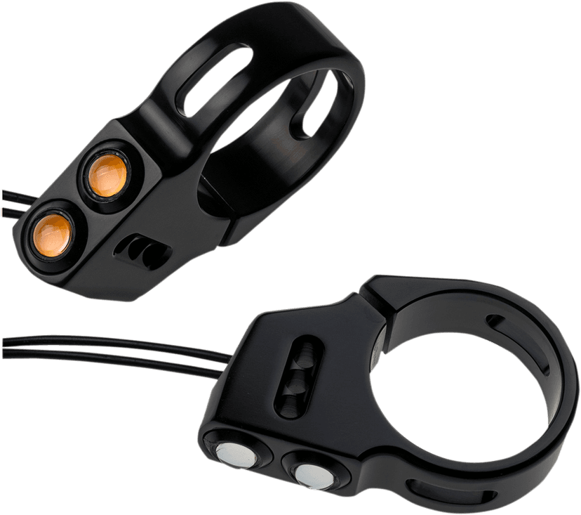 JOKER MACHINE 2020-1303 Rat Eye LED Turn Signals - 49 mm - Black