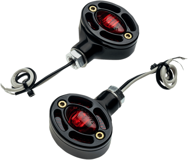 JOKER MACHINE 2020-1313 LED Turn Signals - Black with Red LEDs — image 1 of 4