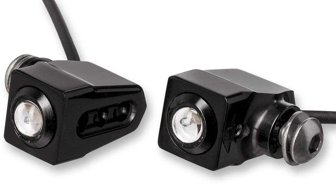 JOKER MACHINE 2020-1422 Side-mount LED Turn Signals - Black/Amber