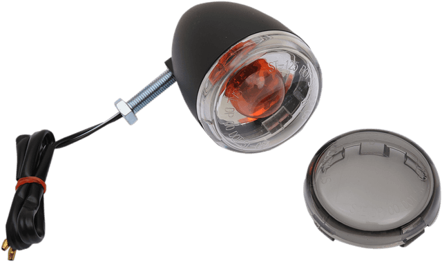 DRAG SPECIALTIES 2020-1429 Turn Signal - 1156 - Rear - Matte Black