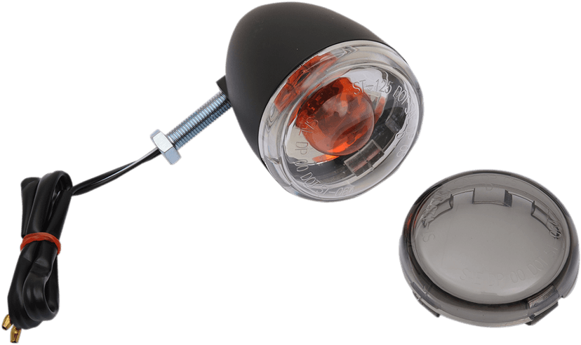 DRAG SPECIALTIES 2020-1429 Turn Signal - 1156 - Rear - Matte Black