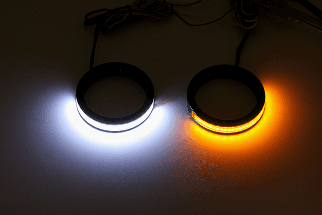 CUSTOM DYNAMICS 2020-1431 Turn Signals with Daytime Running Light - 37 mm - Black — image 2 of 2