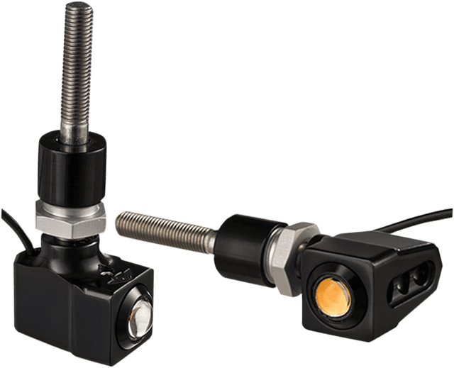 JOKER MACHINE 2020-1445 Rat Eye Mirror-Mount Turn Signals - Black/Amber — image 1 of 2