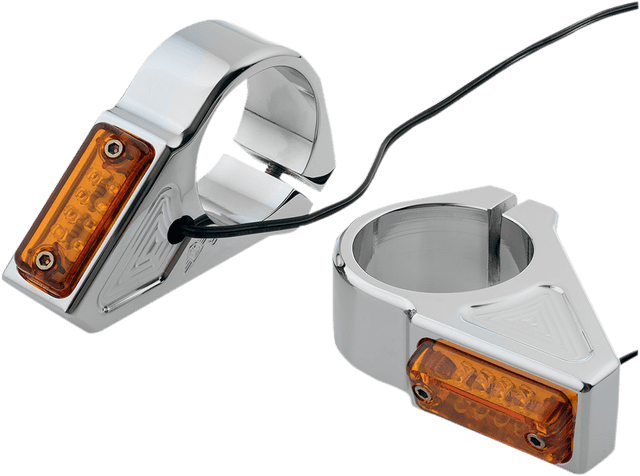 JOKER MACHINE 2020-1450 LED Turn Signals - 39 mm - Chrome