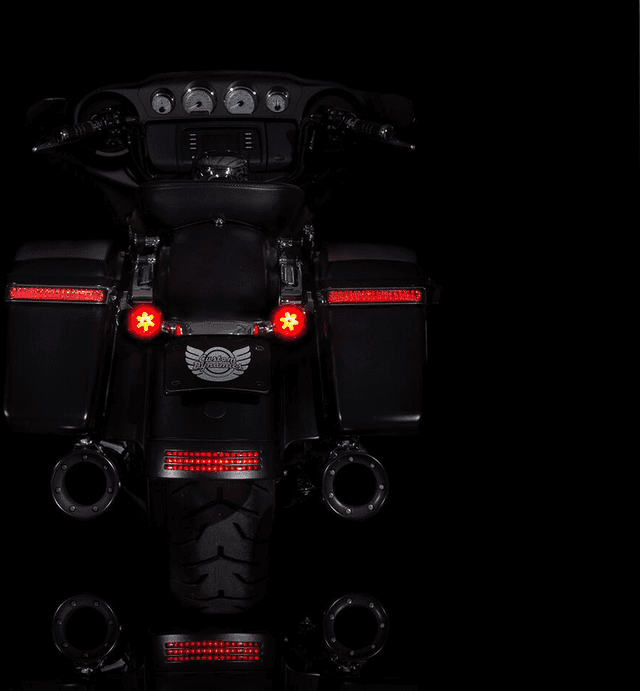 CUSTOM DYNAMICS 2020-1573 Rear Turn Signal Insert - 1157 Bases - Red — image 2 of 4