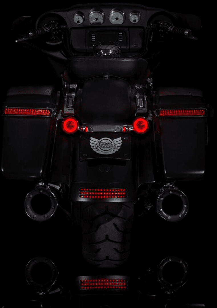 CUSTOM DYNAMICS 2020-1573 Rear Turn Signal Insert - 1157 Bases - Red — image 3 of 4
