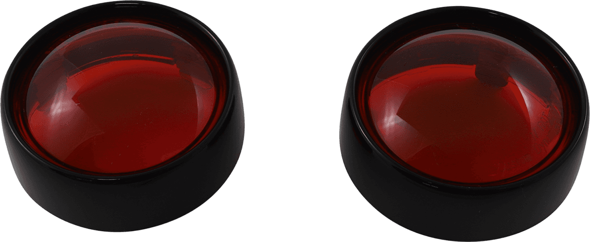 CUSTOM DYNAMICS 2020-1580 Bullet Signal Lenses - Black/Red