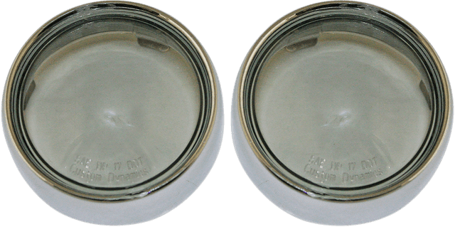 CUSTOM DYNAMICS 2020-1581 Bullet Signal Lenses - Chrome/Smoke