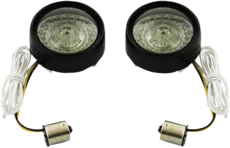CUSTOM DYNAMICS 2020-1588 Bullet Turn Signal - 1156 - Gloss Black - Smoke Lens