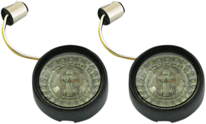 CUSTOM DYNAMICS 2020-1590 Bullet Turn Signal - 1157 - Gloss Black - Smoke Lens
