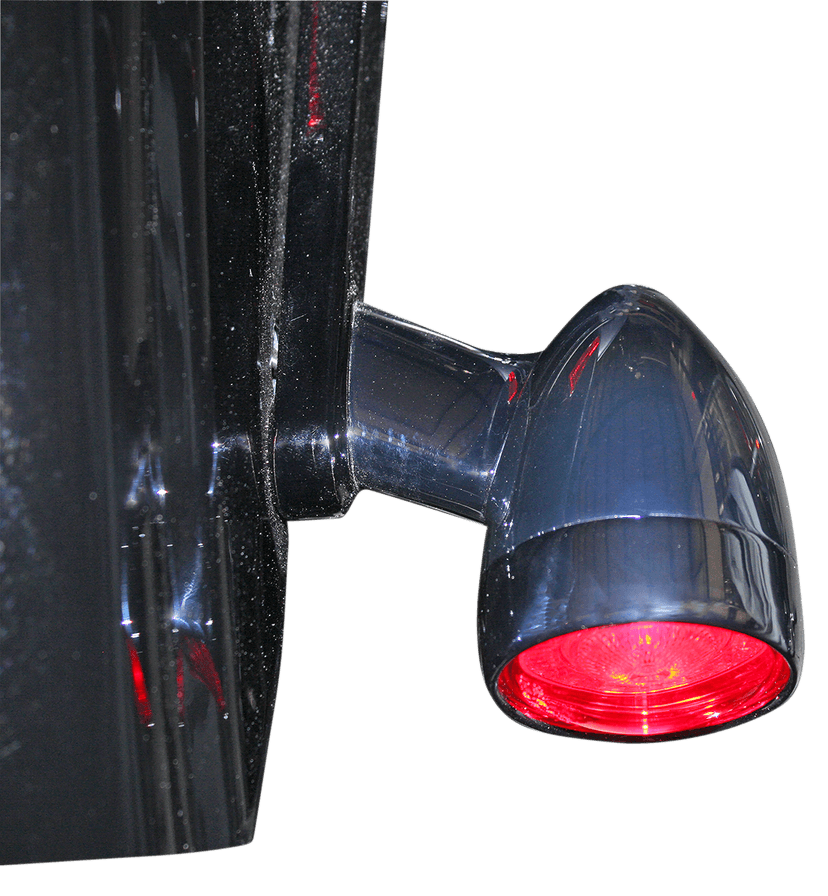 CUSTOM DYNAMICS 2020-1595 Bullet Turn Signal - 1157 - Chrome - Red Lens — image 2 of 2